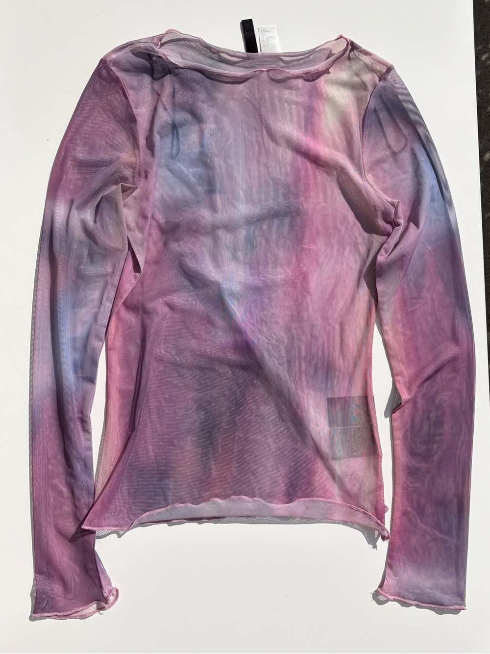 H&M Sheer Long-Sleeve Mesh Top